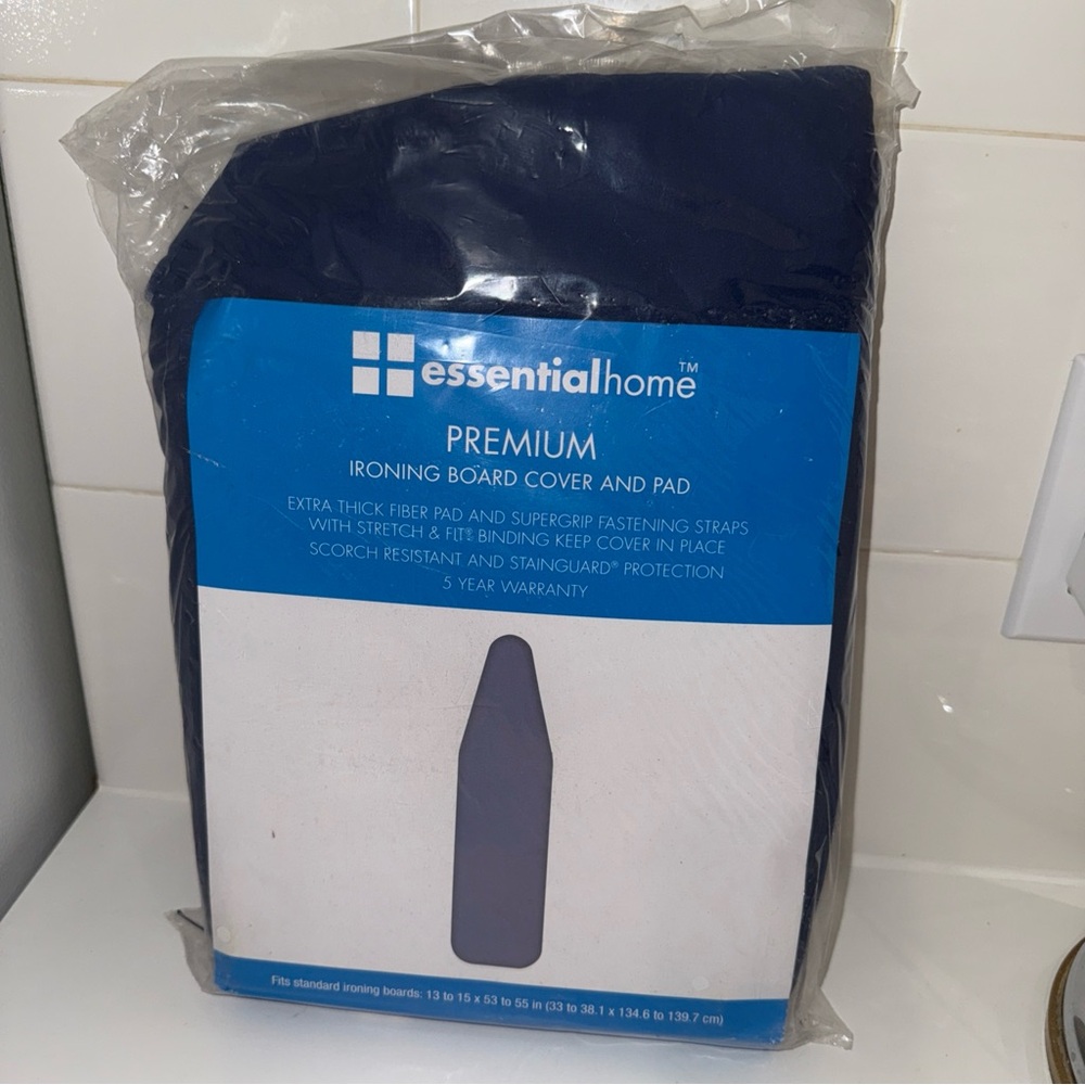 Premium Ironing Board Cover and Pad - Blue
